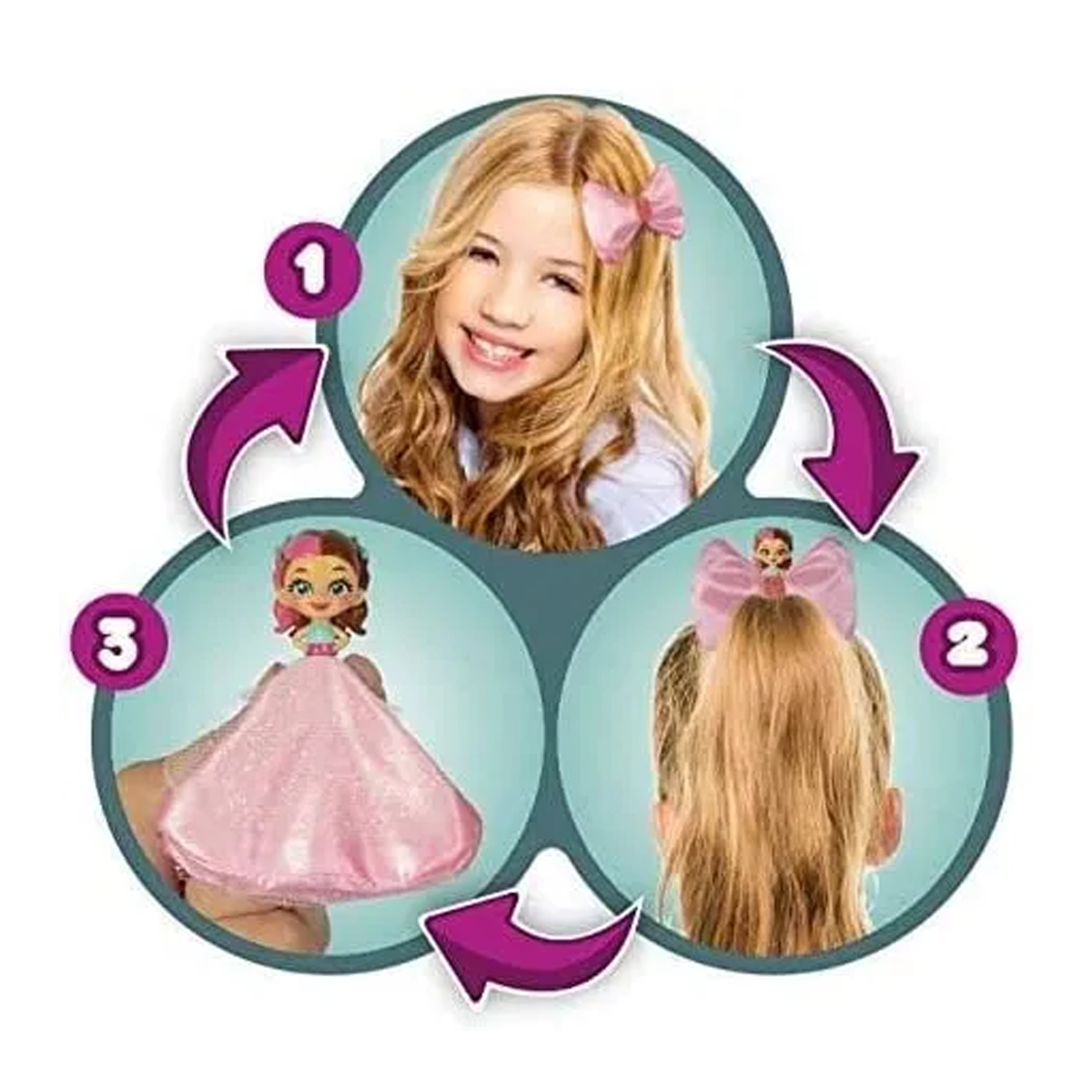 دمية باوزيس الصغيرة المتنوعة (قطعة واحدة) من آي إم سي تويز، دمية مفاجأة قابلة للتجميع مع ملحق فيونكة مخفية، ألعاب للبنات من سن 3 سنوات فما فوق