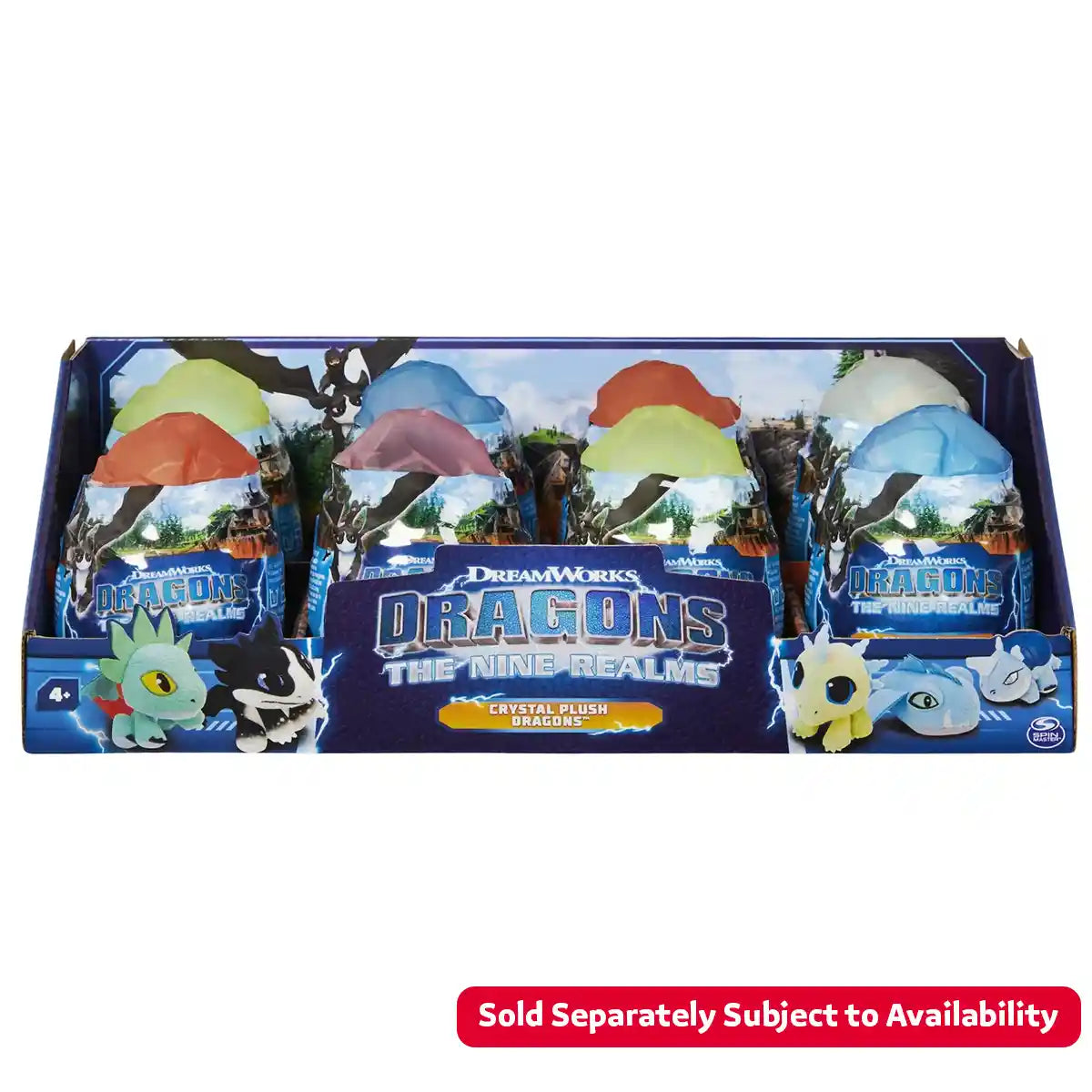 لعبة دريم ووركس دراغونز ريلمز الكريستالية المحشوة، لعبة مفاجأة بيضة التنين، لعبة تنين صغيرة محشوة قابلة للتجميع، بلا أسنان، غضب خفيف، ذبابة عاصفة، جناح، صيف، لعبة تنين ناعمة قابلة للعناق للأطفال من سن 4 سنوات فما فوق