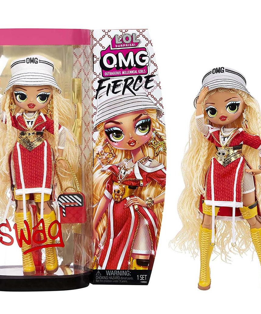 LOL Surprise OMG Fierce Swag Fashion Doll, Collector-Quality Poseable Doll with 15 Fashion Accessories, 11.5 Inch, Ages 5-8