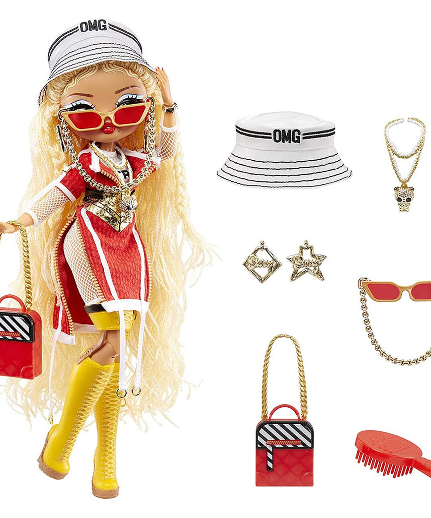 LOL Surprise OMG Fierce Swag Fashion Doll, Collector-Quality Poseable Doll with 15 Fashion Accessories, 11.5 Inch, Ages 5-8