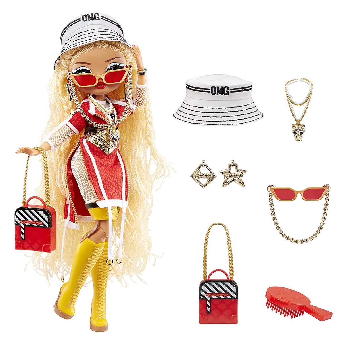 LOL Surprise OMG Fierce Swag Fashion Doll, Collector-Quality Poseable Doll with 15 Fashion Accessories, 11.5 Inch, Ages 5-8