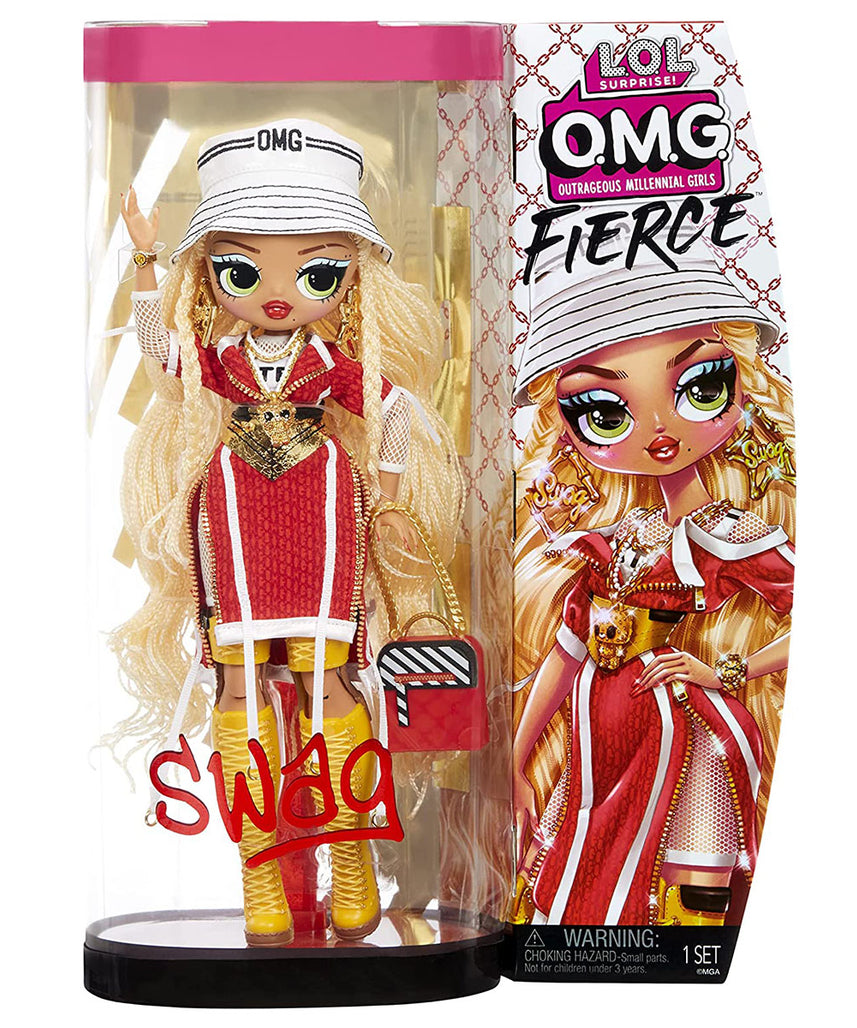 LOL Surprise OMG Fierce Swag Fashion Doll, Collector-Quality Poseable Doll with 15 Fashion Accessories, 11.5 Inch, Ages 5-8