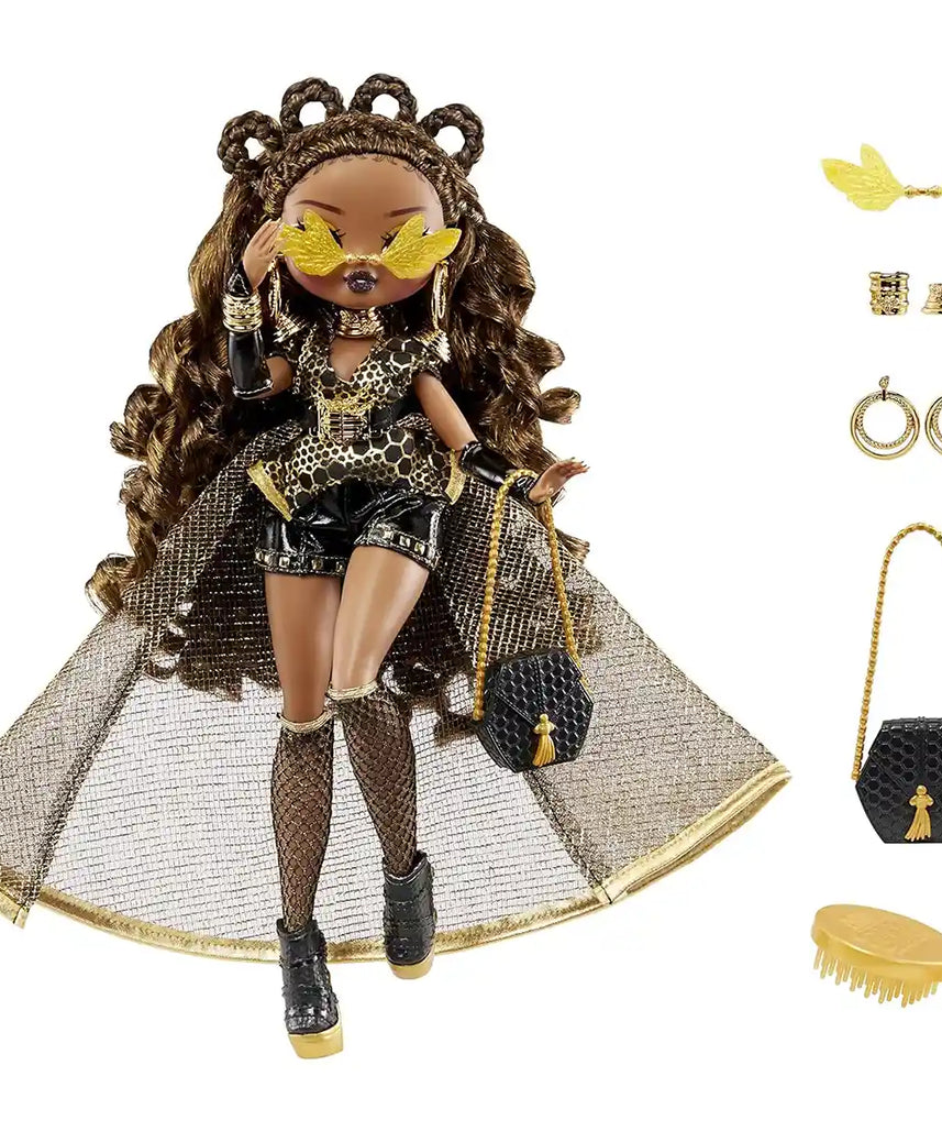 LOL Surprise OMG Fierce Royal Bee Fashion Doll, Collector-Quality Poseable Doll with 15 Fashion Accessories, 11.5 Inch, Ages 5-8