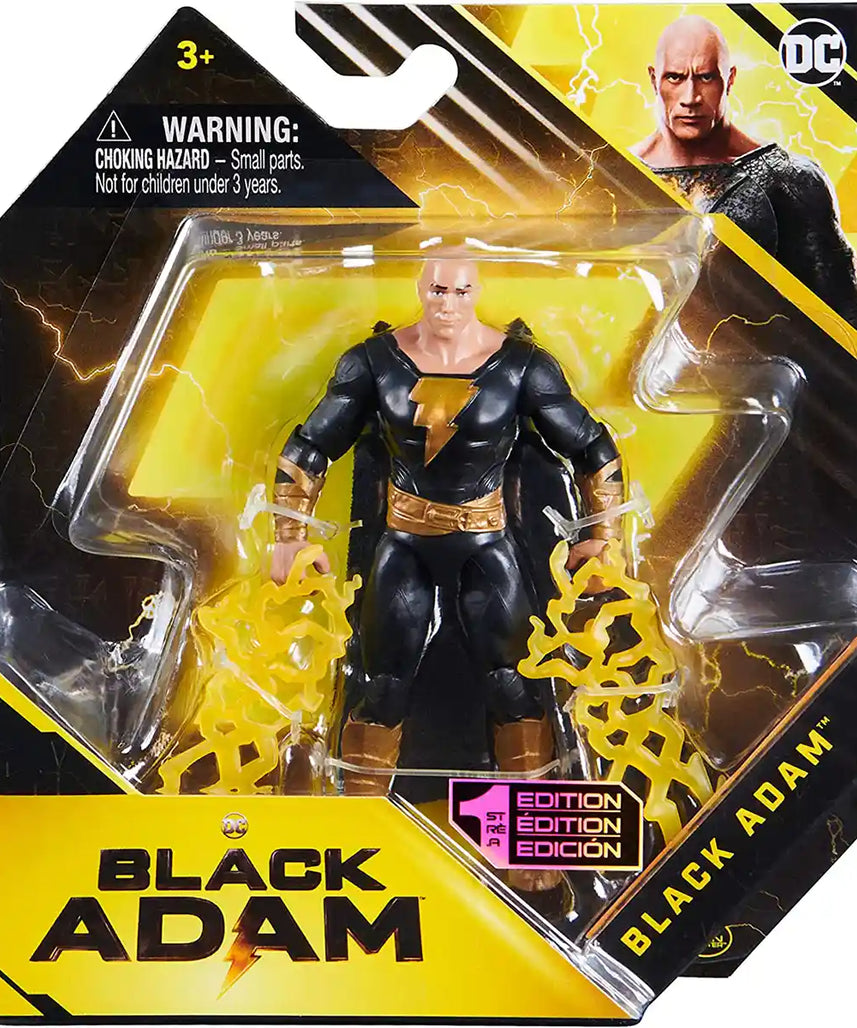 مجسم دي سي بلاك آدم، مقاس 4 بوصات، مجسم صغير قابل للتجميع مع مفصلات، لعبة بطل خارق للأطفال، شخصيات متنوعة من فيلم بلاك آدم، مغامرة خيالية