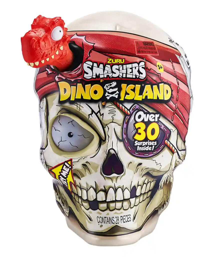 Zuru Smasher Giant Skull Dino Island S1, Smashable Prehistoric Adventure Playset with 30+ Surprises, Mini Eggs, Dino Figures & Collectibles, Gift for Kids Ages 5+