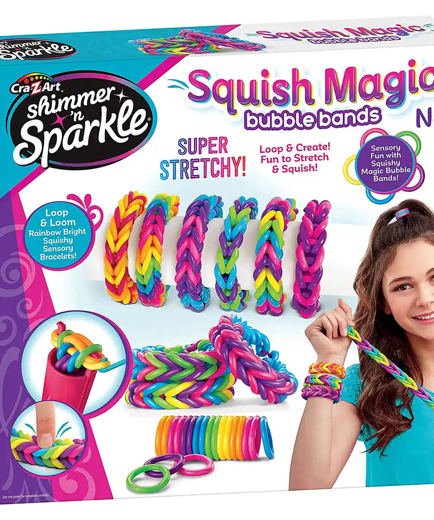 Shimmer N Sparkle Squish Magic Bubble Bands, SNS-17343, DIY Bracelet Kit, Creative Craft Toy, Kids Gift