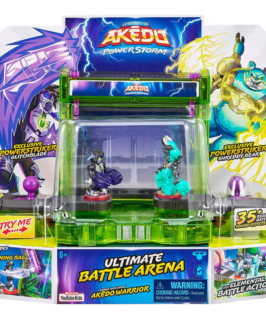 مجموعة ألعاب مووس تويز أكيدو ليجندز أوف أكيدو باورزتورم باتل أرينا مع محاربين حصريين نادرين للغاية وأكثر من 35 مؤثرًا صوتيًا للأطفال من سن 6 سنوات فما فوق - مجموعات ألعاب