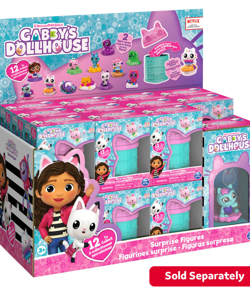 تشكيلة شخصيات بيت الدمى غابي المفاجئة، شخصيات صغيرة قابلة للتجميع، كبسولة ألعاب مفاجئة غامضة للأطفال، ألعاب بيت الدمى غابي الرسمية للأعمار من 3 سنوات فما فوق