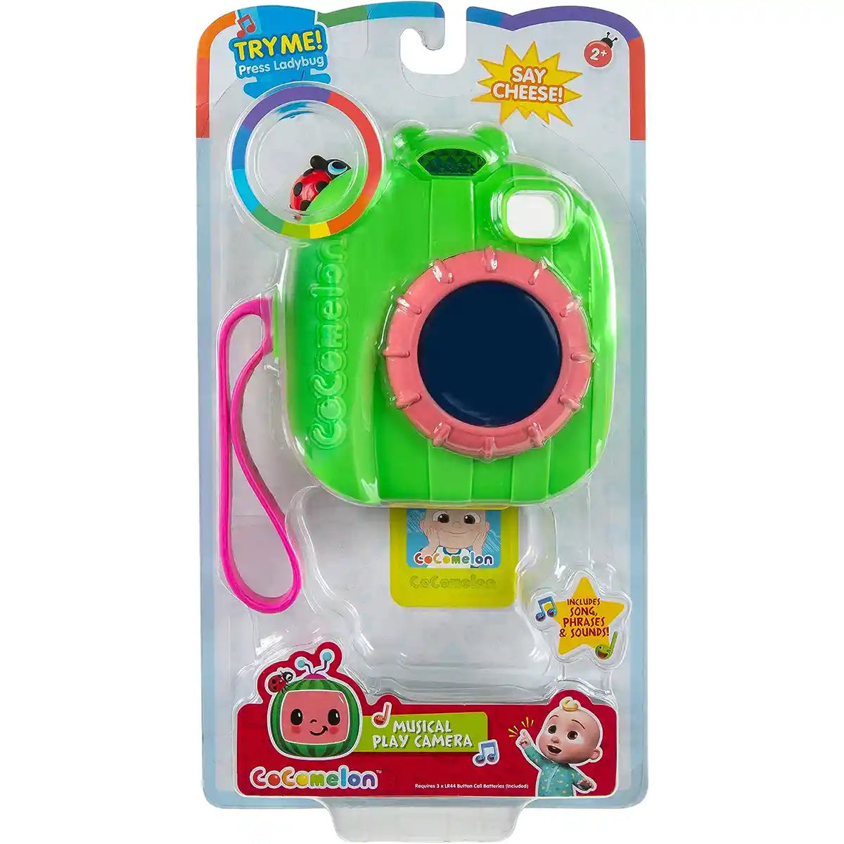 كاميرا كوكوميلون الموسيقية، لعبة تعمل بالبطارية مع أصوات وأضواء وميزات تفاعلية، لعبة لعب أدوار ممتعة للأطفال من عمر سنتين فما فوق