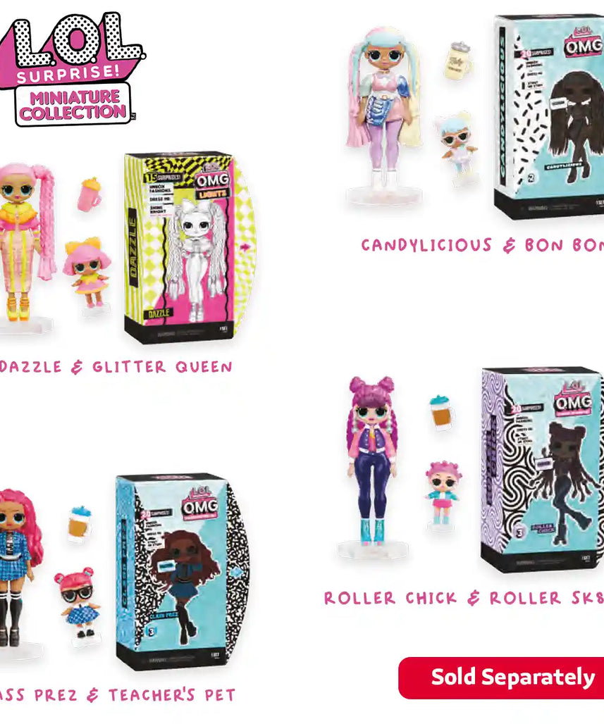 مجموعة ألعاب MGA Miniverse LOL Surprise المصغرة، مجموعة متنوعة من قطعة واحدة، مجموعة دمى قابلة للتجميع للأطفال من سن 4 سنوات فما فوق