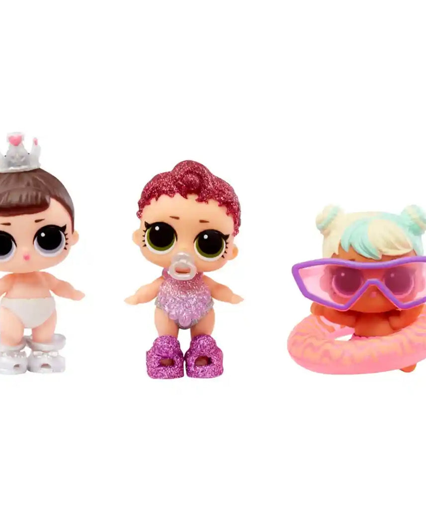 دمية لول سربرايز بابل فوم ليل سيسترز، دمية بيبي سيسترز قابلة للتجميع، مفاجأة بابل، متغيرة اللون، تفاصيل براقة، تتضمن ملحقات، هدية للبنات من سن 4 سنوات فما فوق