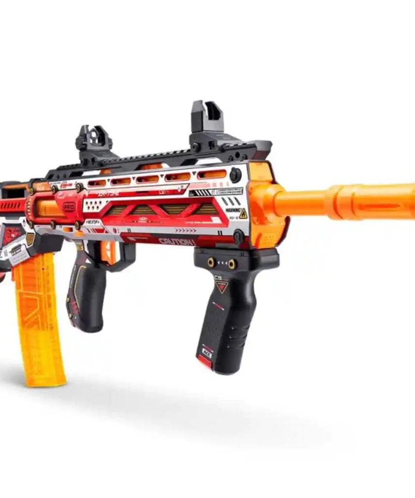 XSHOT Skins Pro Series Longshot Blaster Black Sinister Foam Dart Gun with 2 Quick Release Clips, 40 Air Pocket Technology Darts, Slam Fire Action, High Power Long Range Blaster for Boys and Girls 8+