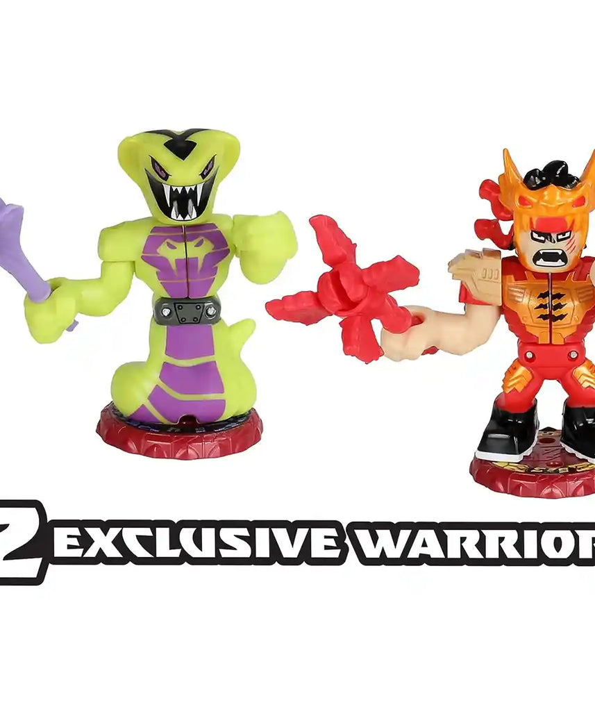 مجموعة ألعاب موس تويز أكيدو ليجندز أوف أكيدو بيست سترايك سيربنت فيوري أرينا مع محاربين حصريين وأضواء وأصوات للأطفال من سن 6 سنوات فما فوق - مجموعات ألعاب