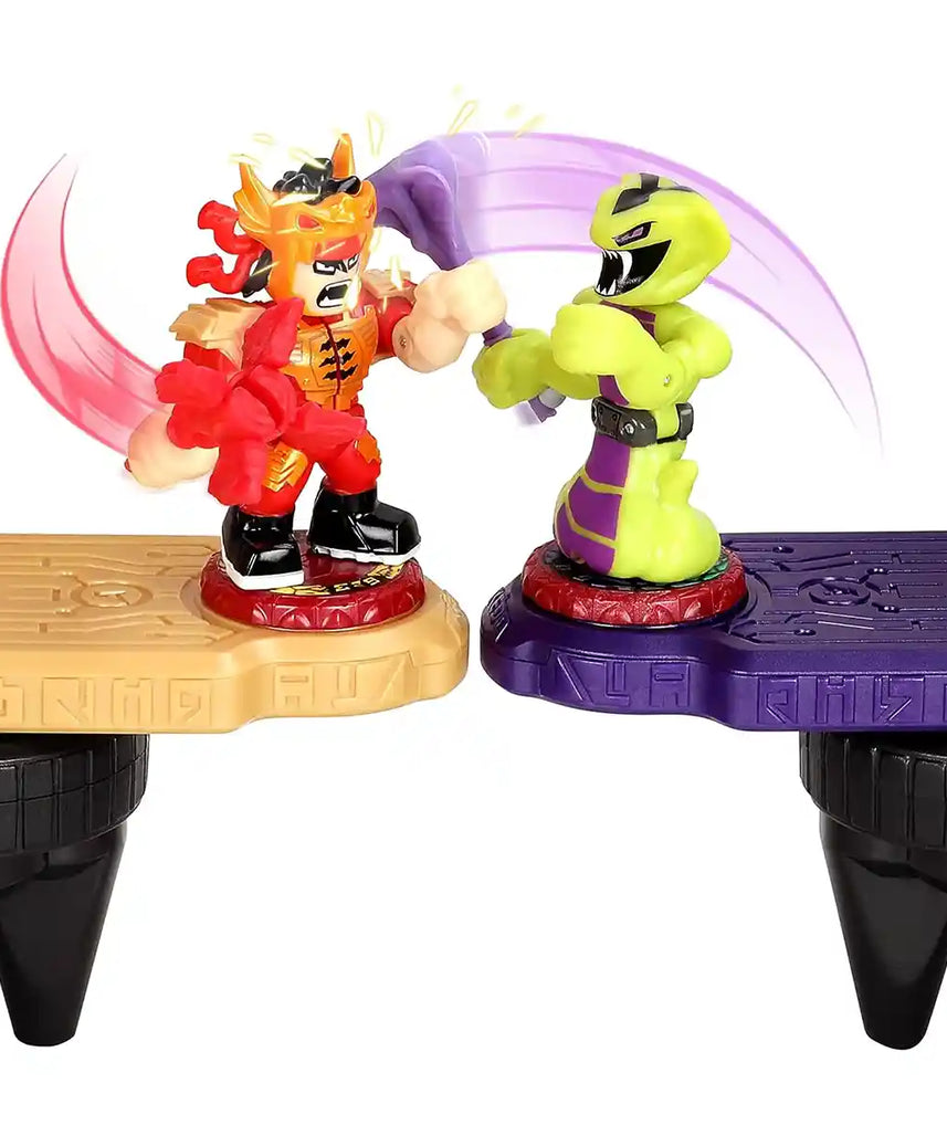 مجموعة ألعاب موس تويز أكيدو ليجندز أوف أكيدو بيست سترايك سيربنت فيوري أرينا مع محاربين حصريين وأضواء وأصوات للأطفال من سن 6 سنوات فما فوق - مجموعات ألعاب
