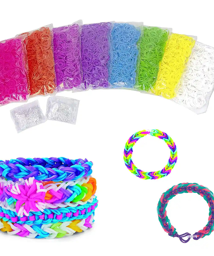 Shimmer N’ Sparkle Cra-Z-Loom Ultimate Tub 8000, Mega Bracelet Making Kit, 8000 Latex-Free Rubber Bands, 8 Colors, S-Clips, Tools & Accessories, Craft Set for Kids Ages 8+