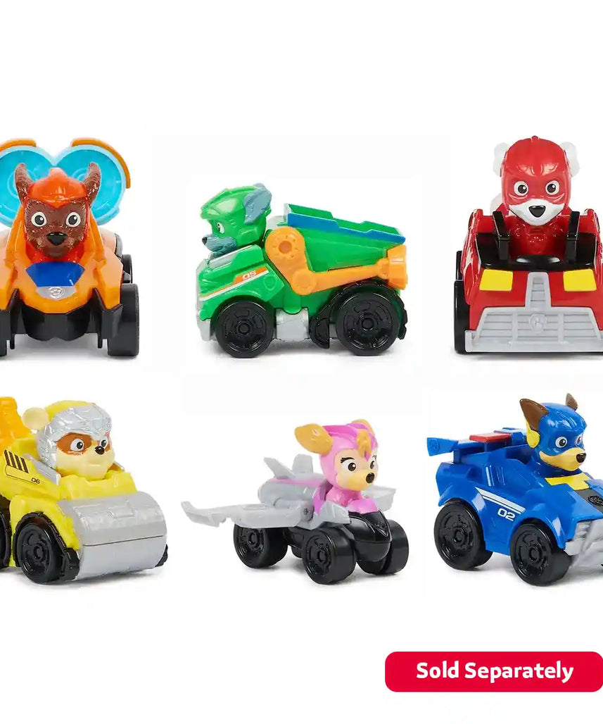 لعبة سيارة باو باترول ذا مايتي موفي، سيارة لعبة عشوائية بمركبة واحدة، سيارة صغيرة قابلة للتجميع للأطفال، أولاد وبنات