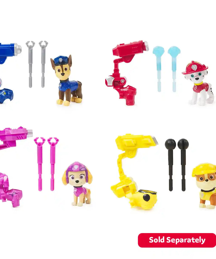 Paw Patrol Movie Hero Pups, Action Figure with Backpack, 2 Projectile Launcher, Kids Toy, Collectible Rescue Pup