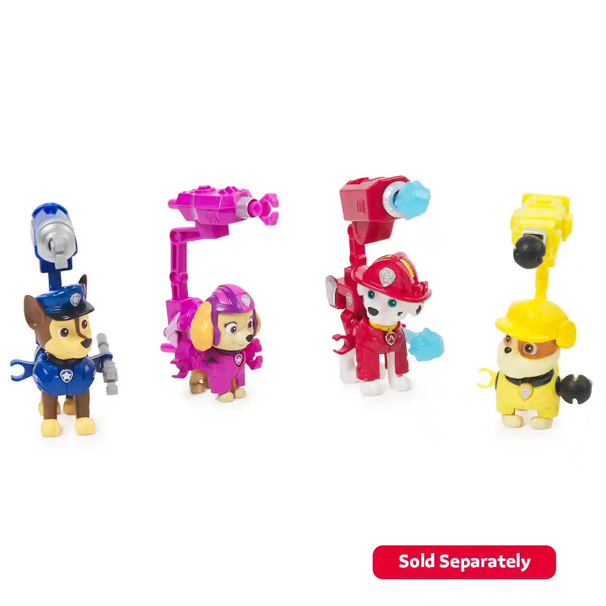 Paw Patrol Movie Hero Pups, Action Figure with Backpack, 2 Projectile Launcher, Kids Toy, Collectible Rescue Pup