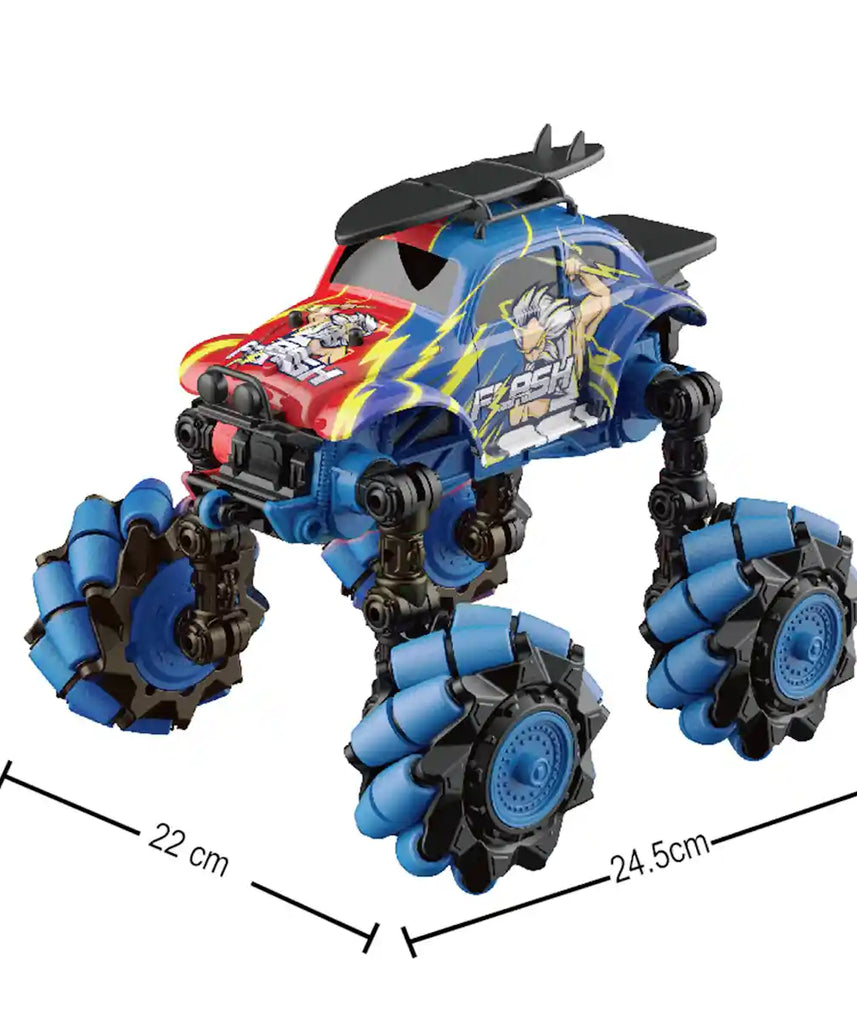 سيارة كريزون مونستر دريفت، 3 سنوات فأكثر، سيارة حركات بهلوانية مع أضواء، دوران 360 درجة ووظائف دريفت