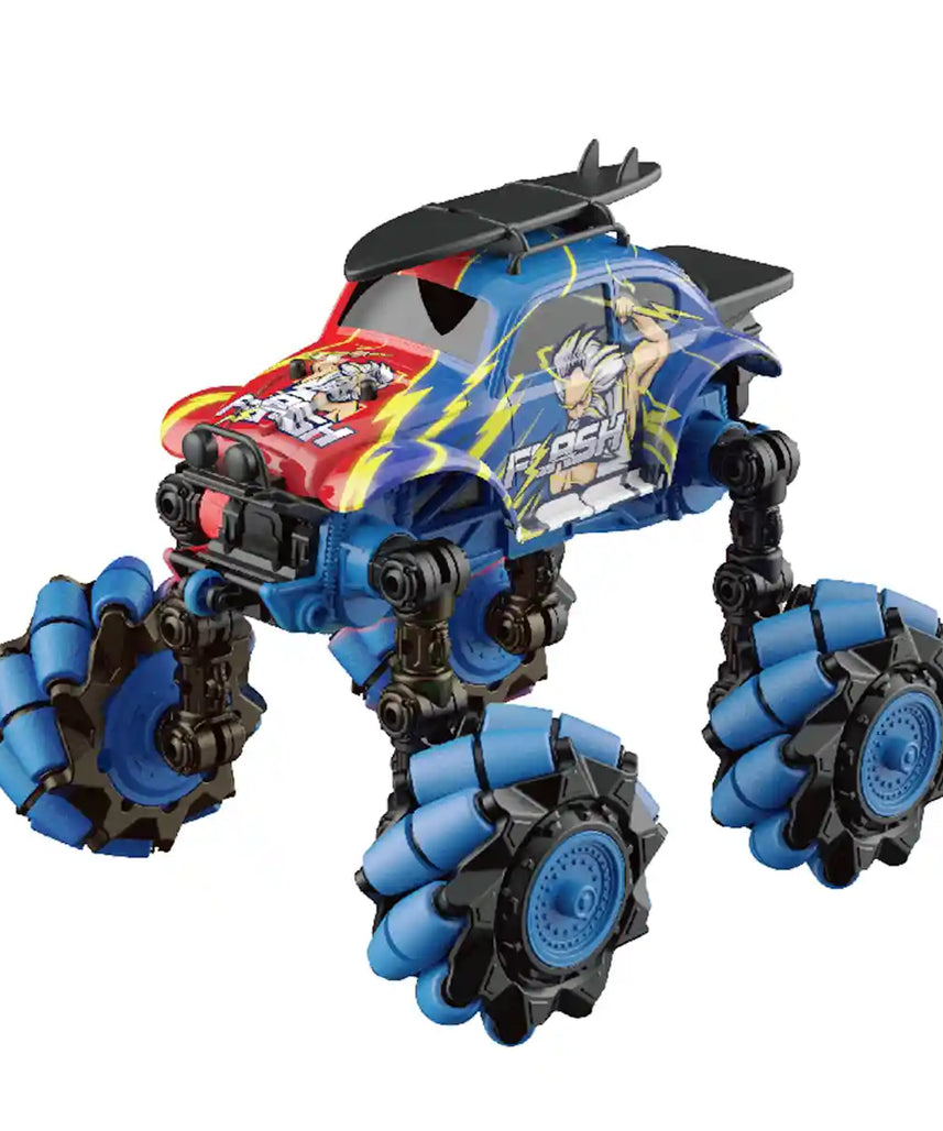 سيارة كريزون مونستر دريفت، 3 سنوات فأكثر، سيارة حركات بهلوانية مع أضواء، دوران 360 درجة ووظائف دريفت