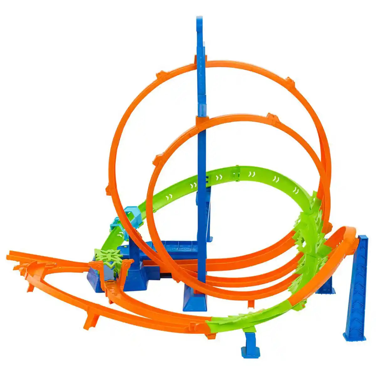 Hot Wheels Epic Crash Dash Track Set, Toy Car Track with 5 Crash Zones, Motorized Booster, Includes 1 Hot Wheels 1:64 Scale Car, Folds for Easy Storage, Kids Toys
