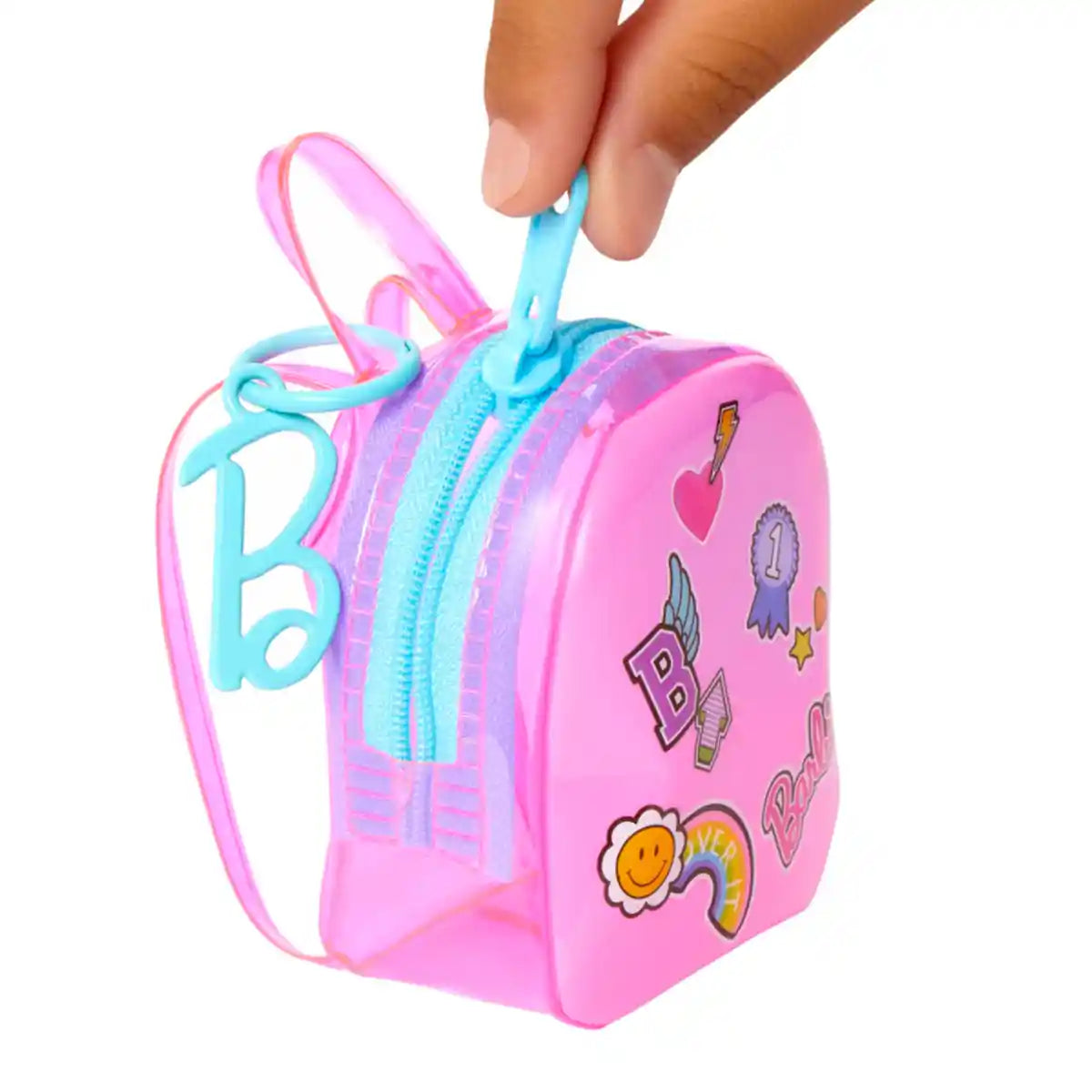 Barbie School-Themed Clothes Set, Dress, 5 Accessories & Zippered Doll-Sized Backpack with Clip-On Ring – Fashion Playset for Kids Ages 3+