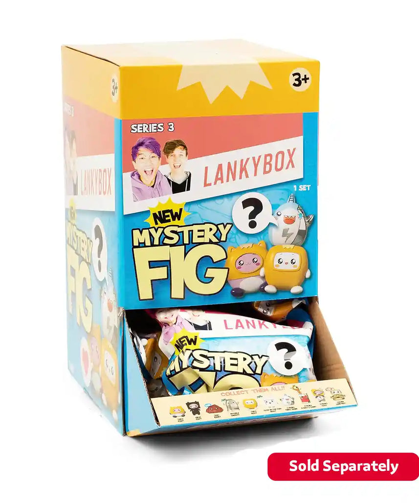 LankyBox Mini Mystery Figures Party Pack, Series 3, 24 Collectible Blind Box Mini Figures, Glow-in-the-Dark Editions, Officially Licensed LankyBox Merch