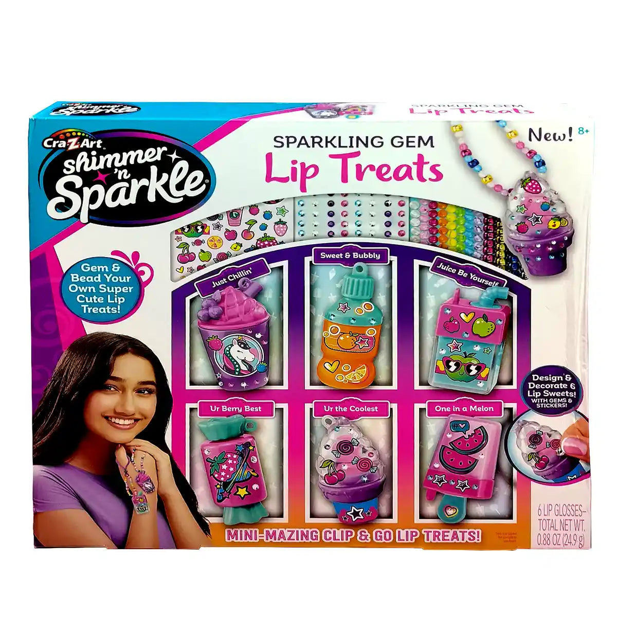 مجموعة أساور الخرز الصغيرة من شيمر آند سباركل، مجموعة أساور قابلة للجمع، مجموعة أدوات حرفية إبداعية للمجوهرات للأطفال والبنات من سن 6 سنوات فما فوق