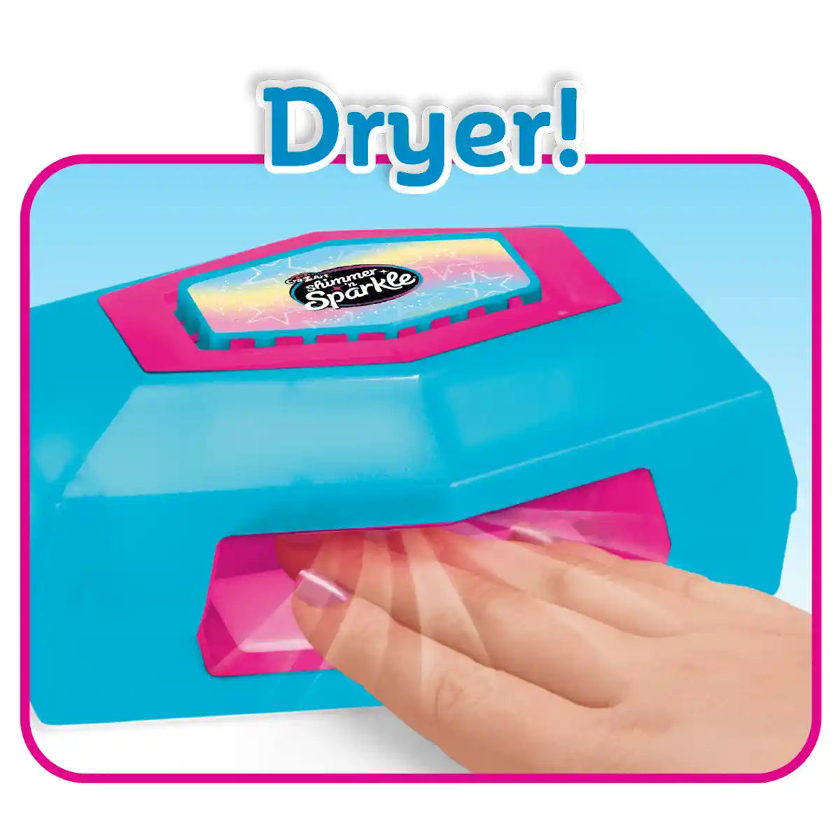 Shimmer N Sparkle Salon Style Deluxe Manicure & Pedicure SNS-65590, Nail Paints + Art Markers + Stickers + Glitter + Spa Foot Bath, Creative Beauty Set for Kids 8+