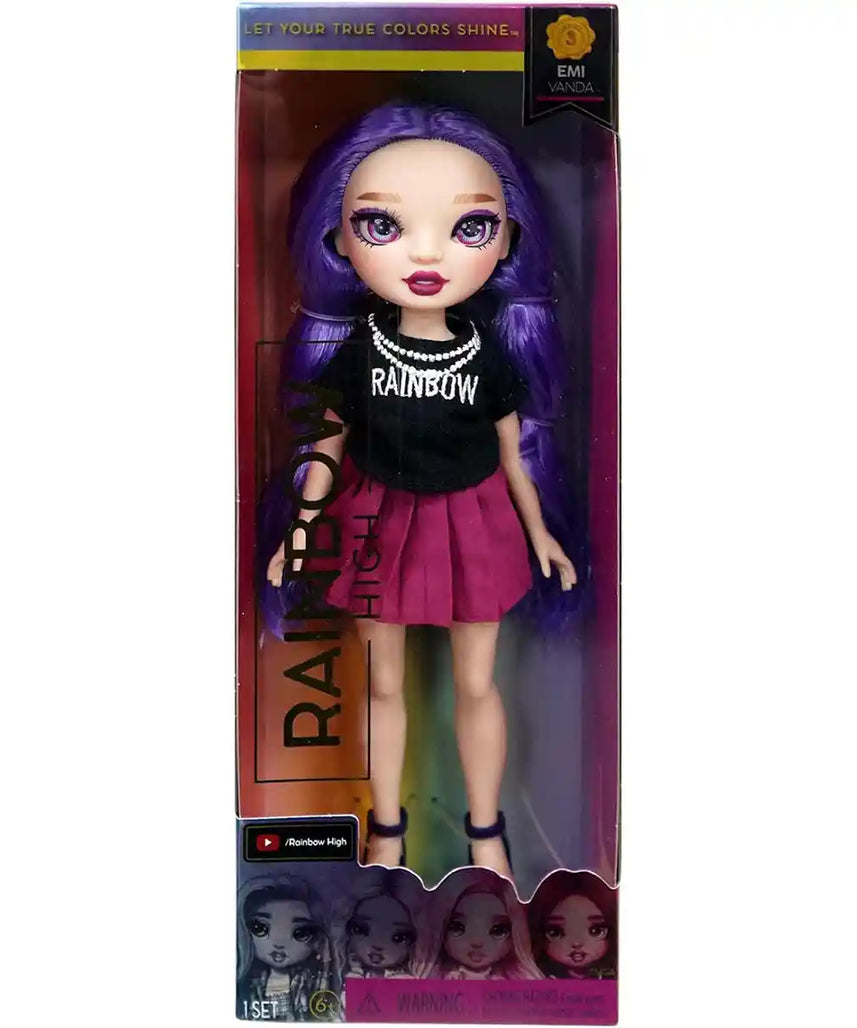 Rainbow High Fashion Doll – EMI (Limited Edition), Premium Fashion Doll for Girls & Boys, Includes Outfit & Shoes, Creative Pretend Play, Ages 3+