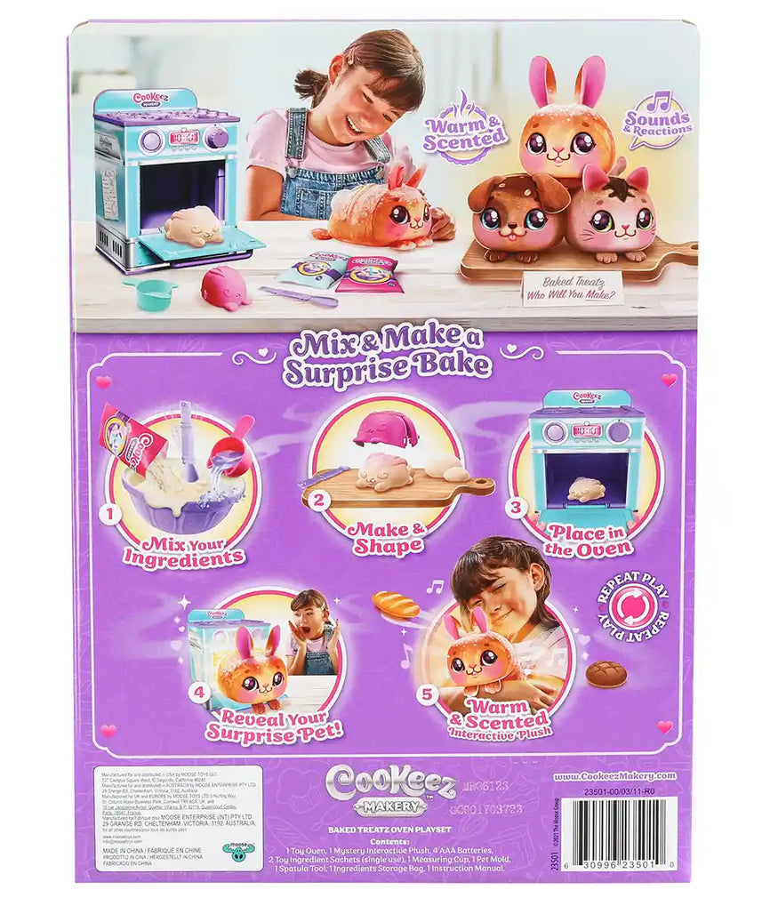 لعبة تفاعلية محشوة من كوكيز ماكري، مخبوزة ومفاجئة في الفرن، حيوانات أليفة برائحة دافئة، للأطفال من سن 5 سنوات فما فوق، شخصيات ألعاب تفاعلية محشوة