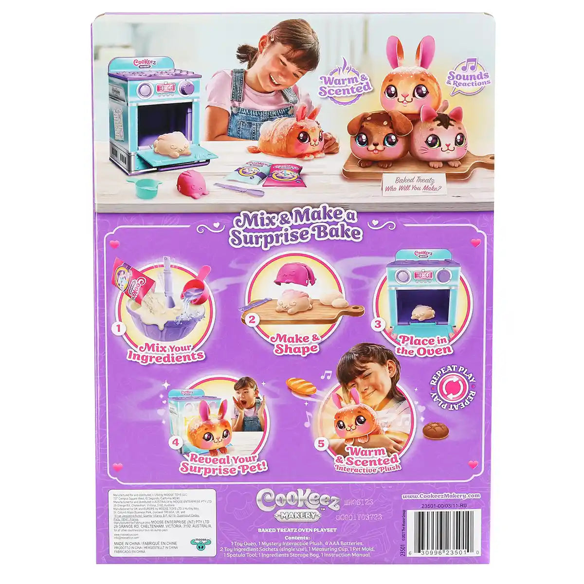 لعبة تفاعلية محشوة من كوكيز ماكري، مخبوزة ومفاجئة في الفرن، حيوانات أليفة برائحة دافئة، للأطفال من سن 5 سنوات فما فوق، شخصيات ألعاب تفاعلية محشوة