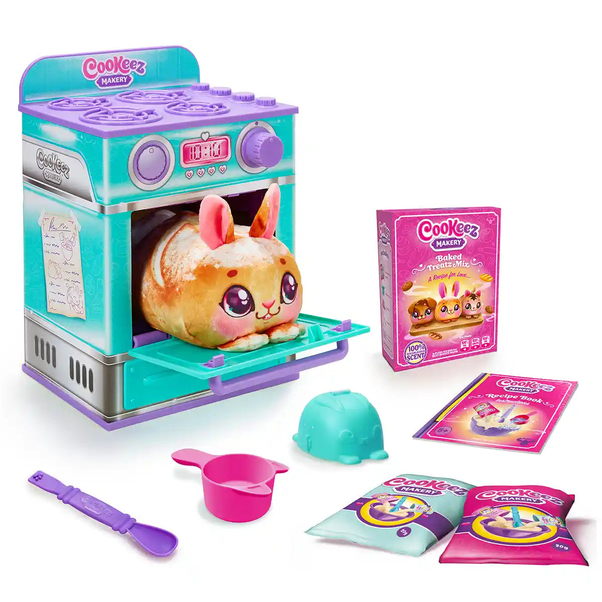 لعبة تفاعلية محشوة من كوكيز ماكري، مخبوزة ومفاجئة في الفرن، حيوانات أليفة برائحة دافئة، للأطفال من سن 5 سنوات فما فوق، شخصيات ألعاب تفاعلية محشوة