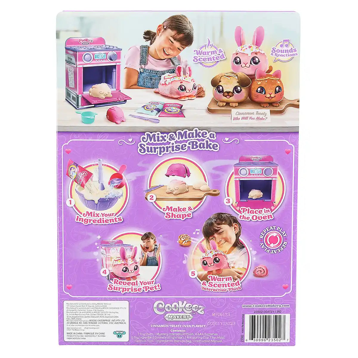 لعبة تفاعلية محشوة بنكهة القرفة من كوكيز ماكري، حيوانات أليفة برائحة دافئة، للأطفال من سن 5 سنوات فما فوق، شخصيات ألعاب تفاعلية محشوة