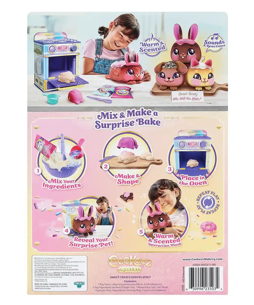 لعبة تفاعلية محشوة من كوكيز ماكري سويت تريتز أوفن سربرايز، حيوانات أليفة دافئة معطرة بأصوات، للأطفال من سن 3 سنوات فما فوق، شخصيات ألعاب تفاعلية محشوة