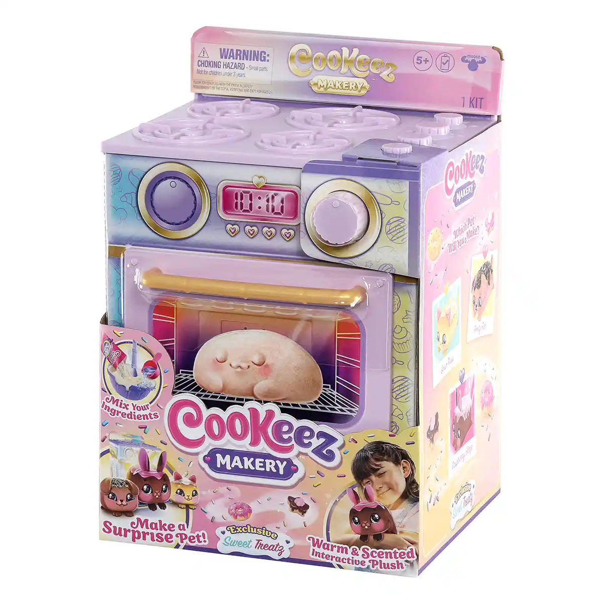 لعبة تفاعلية محشوة من كوكيز ماكري سويت تريتز أوفن سربرايز، حيوانات أليفة دافئة معطرة بأصوات، للأطفال من سن 3 سنوات فما فوق، شخصيات ألعاب تفاعلية محشوة