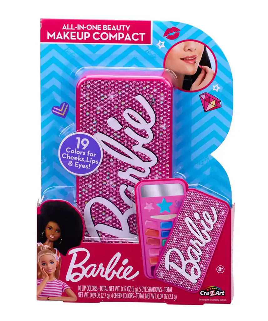 Barbie Call Me Pretty Beauty Compact Makeup Playset for Kids Ages 8 and Up