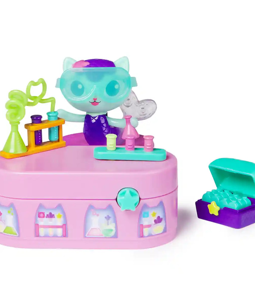 Gabby’s Dollhouse Celebration Series MerCat Figure, Action Doll with Bobbling Arms, Dollhouse Furniture Playset, Accessories and Surprise Toys for Kids, Pretend Play Collectible Gift