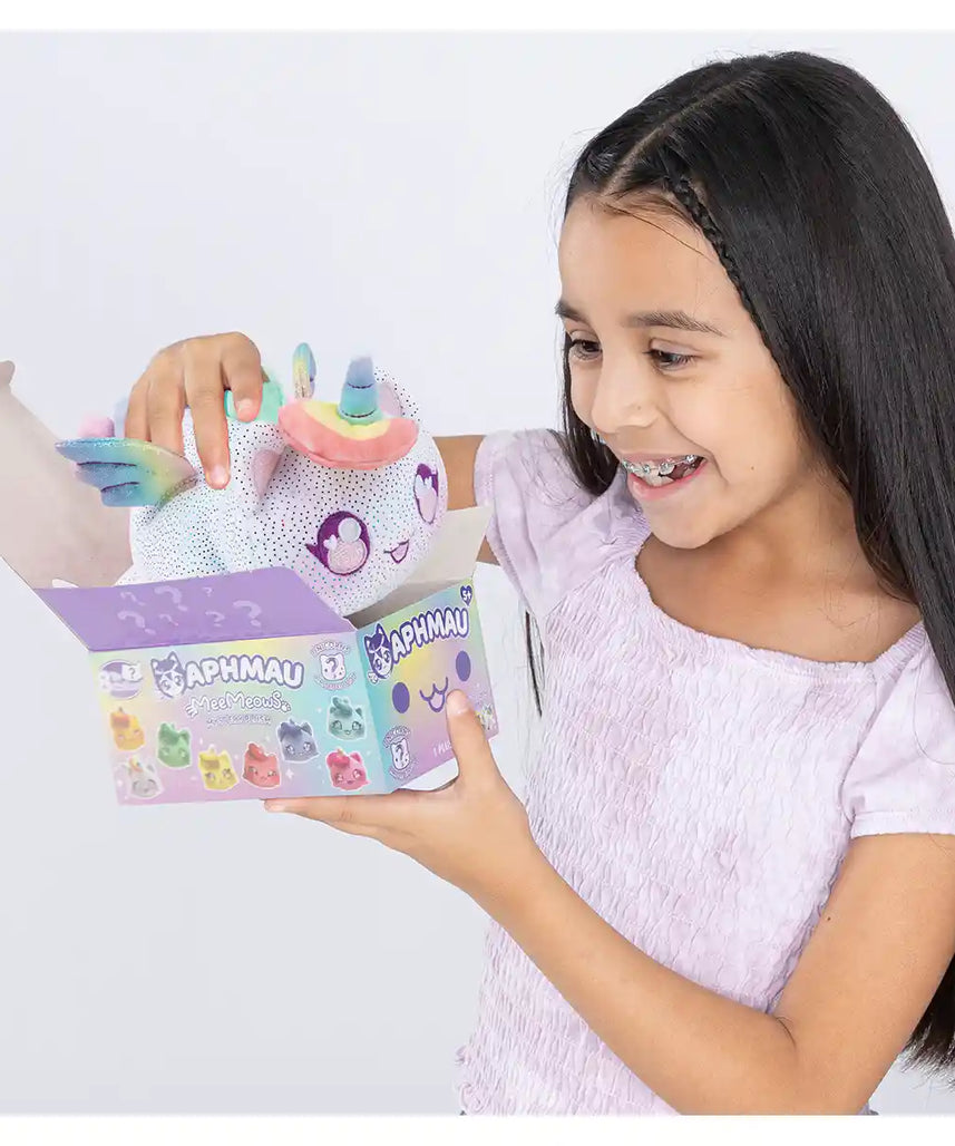 دمية أفماو ميمياو الصغيرة الغامضة، مقاس 6 بوصات، من مجموعة يونيكورن، صندوق أعمى، لعبة قطة محشوة قابلة للتجميع للأطفال من سن 3 سنوات فما فوق، حيوانات محشوة وألعاب قطيفة