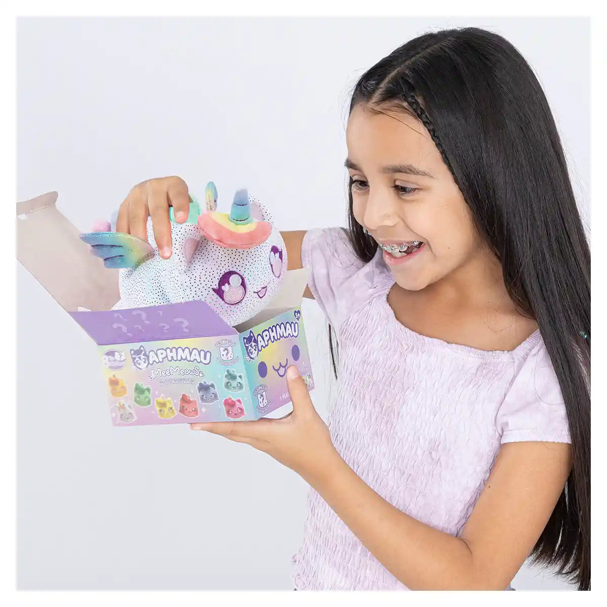 دمية أفماو ميمياو الصغيرة الغامضة، مقاس 6 بوصات، من مجموعة يونيكورن، صندوق أعمى، لعبة قطة محشوة قابلة للتجميع للأطفال من سن 3 سنوات فما فوق، حيوانات محشوة وألعاب قطيفة