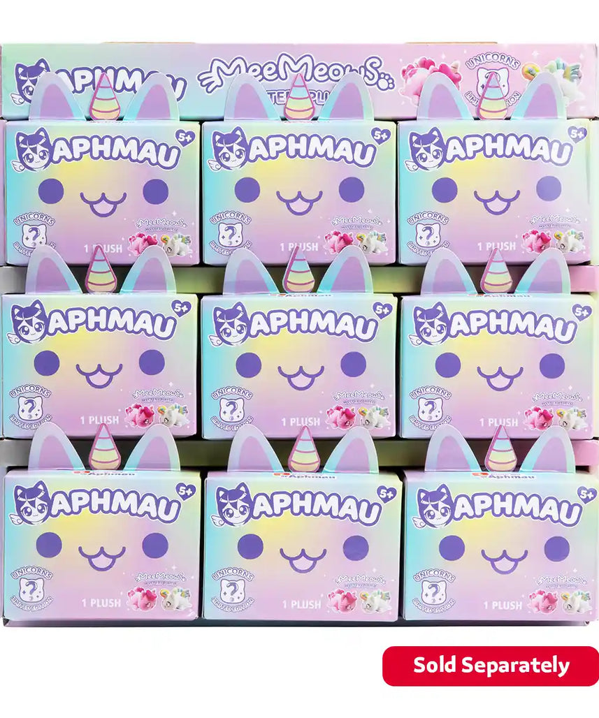 دمية أفماو ميمياو الصغيرة الغامضة، مقاس 6 بوصات، من مجموعة يونيكورن، صندوق أعمى، لعبة قطة محشوة قابلة للتجميع للأطفال من سن 3 سنوات فما فوق، حيوانات محشوة وألعاب قطيفة