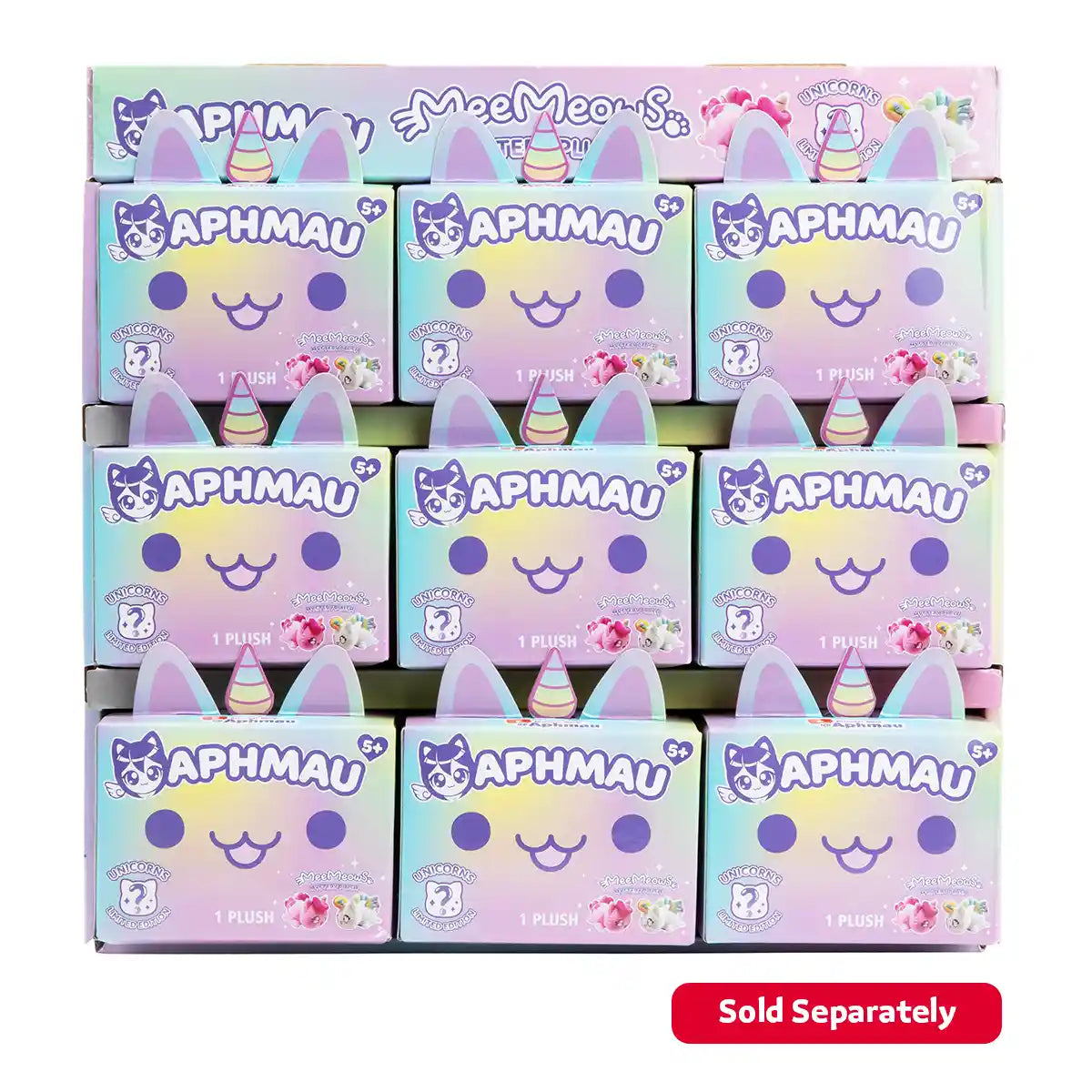 دمية أفماو ميمياو الصغيرة الغامضة، مقاس 6 بوصات، من مجموعة يونيكورن، صندوق أعمى، لعبة قطة محشوة قابلة للتجميع للأطفال من سن 3 سنوات فما فوق، حيوانات محشوة وألعاب قطيفة