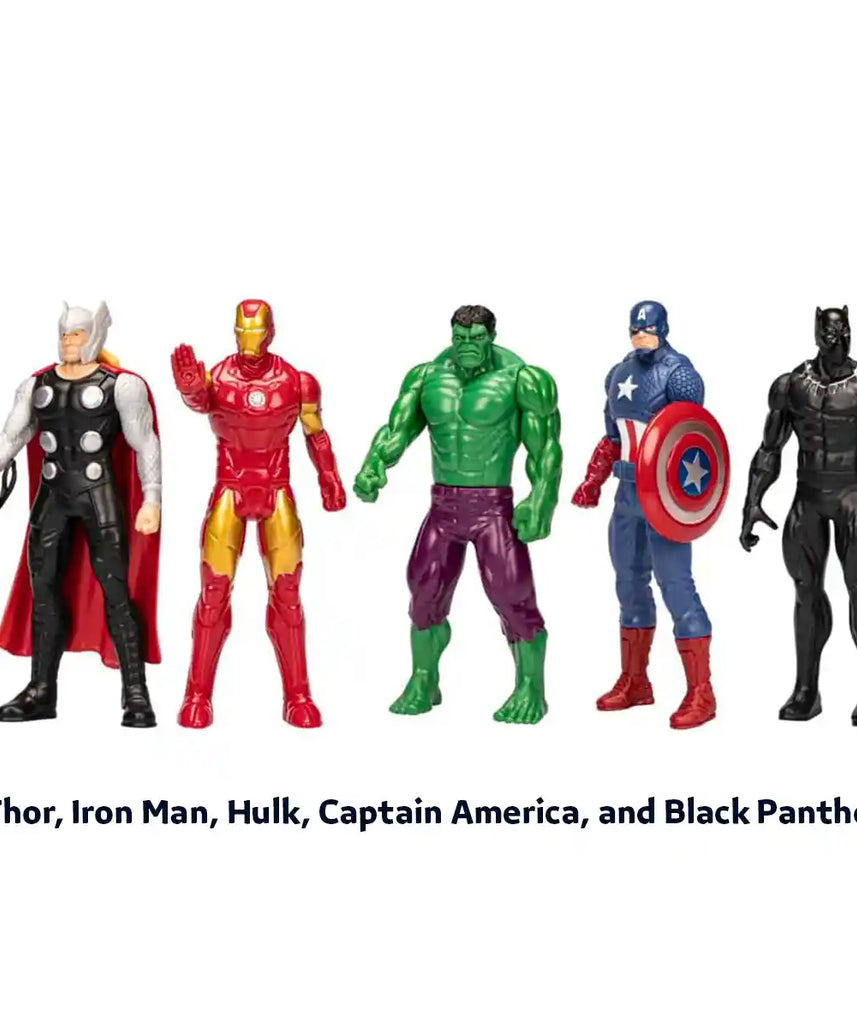 مجموعة من 5 شخصيات مارفل أفينجرز بيوند إيرثز هيروز المتحركة - F8677