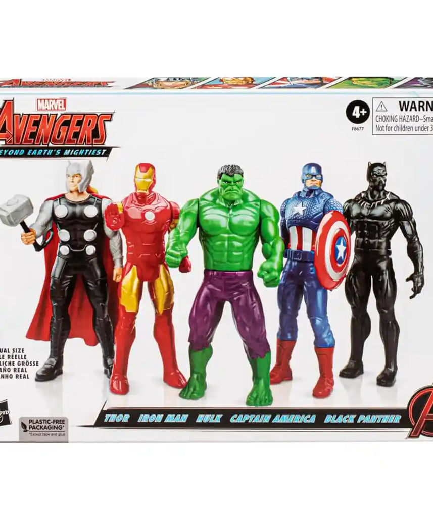 مجموعة من 5 شخصيات مارفل أفينجرز بيوند إيرثز هيروز المتحركة - F8677