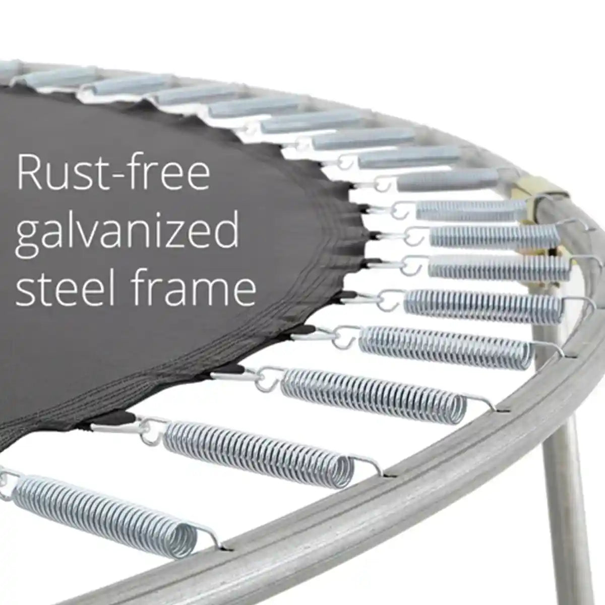 ترامبولين بلام سبرينغ سيف جامبر بطول 12 قدمًا مع سياج وشبكة أمان، ترامبولين خارجي مع حماية من الفوم، إطار من الفولاذ المجلفن، مقاوم للأشعة فوق البنفسجية والطقس، للأطفال من سن 6 سنوات فما فوق