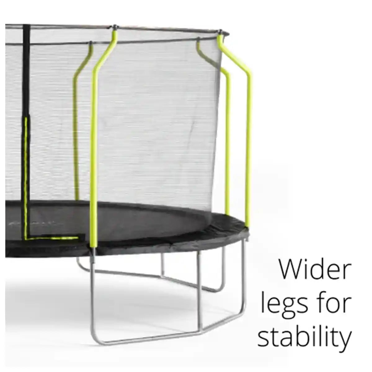 ترامبولين بلام سبرينغ سيف جامبر بطول 12 قدمًا مع سياج وشبكة أمان، ترامبولين خارجي مع حماية من الفوم، إطار من الفولاذ المجلفن، مقاوم للأشعة فوق البنفسجية والطقس، للأطفال من سن 6 سنوات فما فوق