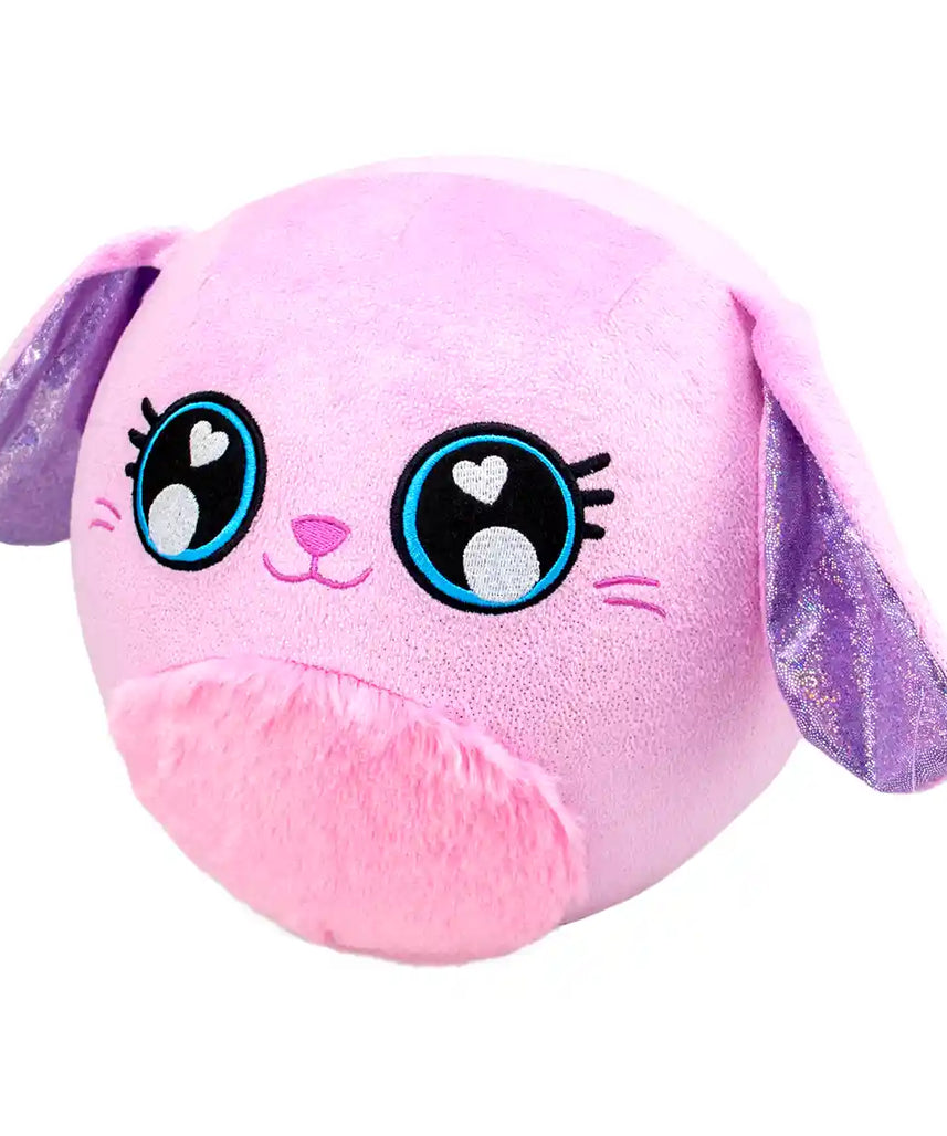 لعبة أرنب بيجيز المحشوة القابلة للنفخ، لعبة محشوة صغيرة قابلة للنمو، شخصية قطيفة ناعمة قابلة لإعادة الاستخدام للأطفال، متعة فك الصندوق التفاعلية، لعبة حيوانات قابلة للتجميع