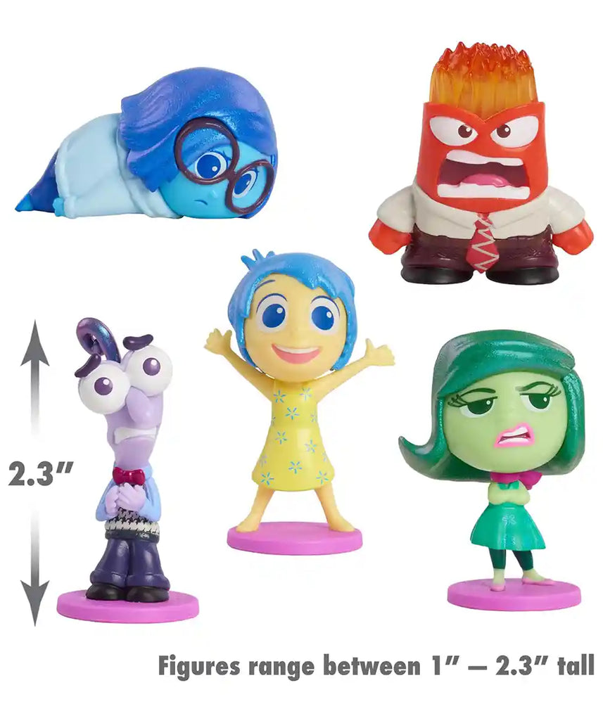 Disney & Pixar Inside Out 2 All the Feels Figure Set, 5 Mini Collectible Figures for Kids Ages 3+ by Just Play