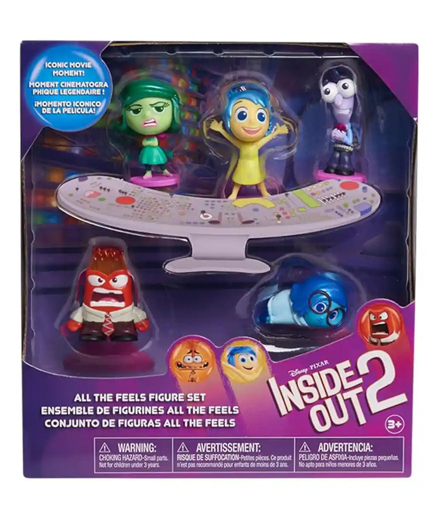 Disney & Pixar Inside Out 2 All the Feels Figure Set, 5 Mini Collectible Figures for Kids Ages 3+ by Just Play