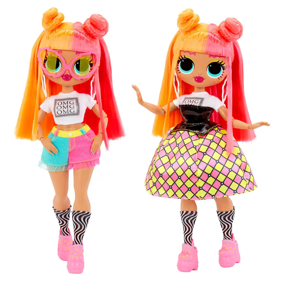 L.O.L. Surprise OMG Neonlicious Fashion Doll, Series 1 Collectible Fashion Doll for Kids Ages 4+, Includes Transforming Outfits and Fabulous Accessories, Dolls, Houses and Accessories